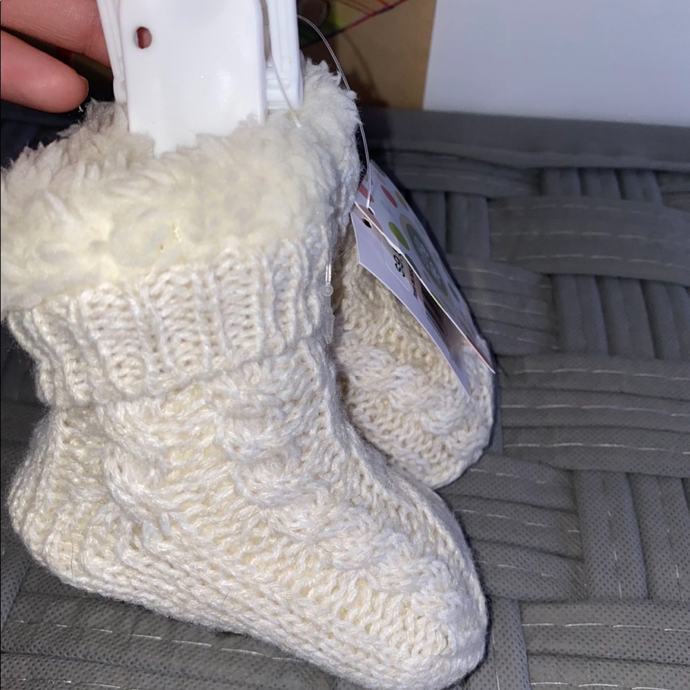 Knit booties
